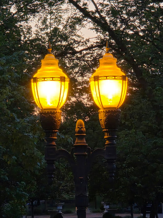 Dayton Lane Twin Lamps | Hamilton Ohio Fine Art Digital Download
