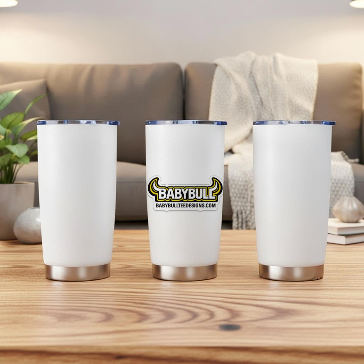 BabyBull™ Logo Stainless Steel Travel Tumbler – 17cm Insulated Cup