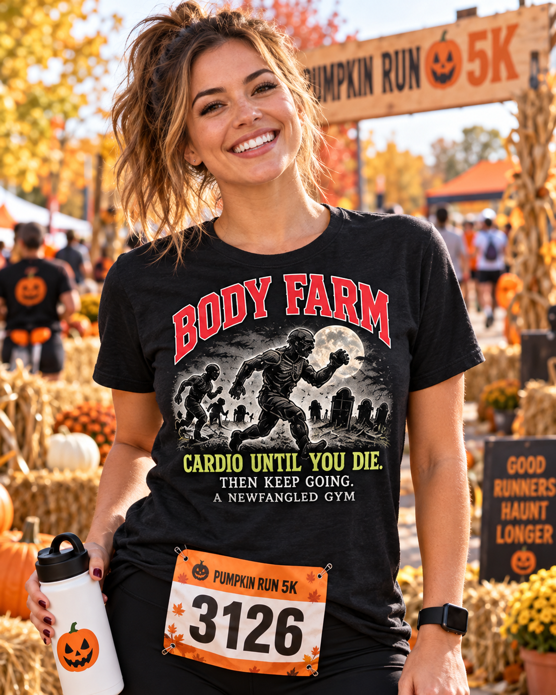 BODY FARM Cardio Until You Die Tee — Then Keep Going