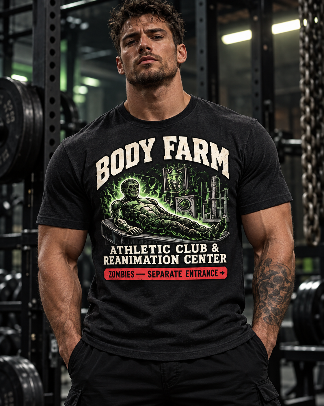 BODY FARM Reanimation Center Tee — Athletic Club