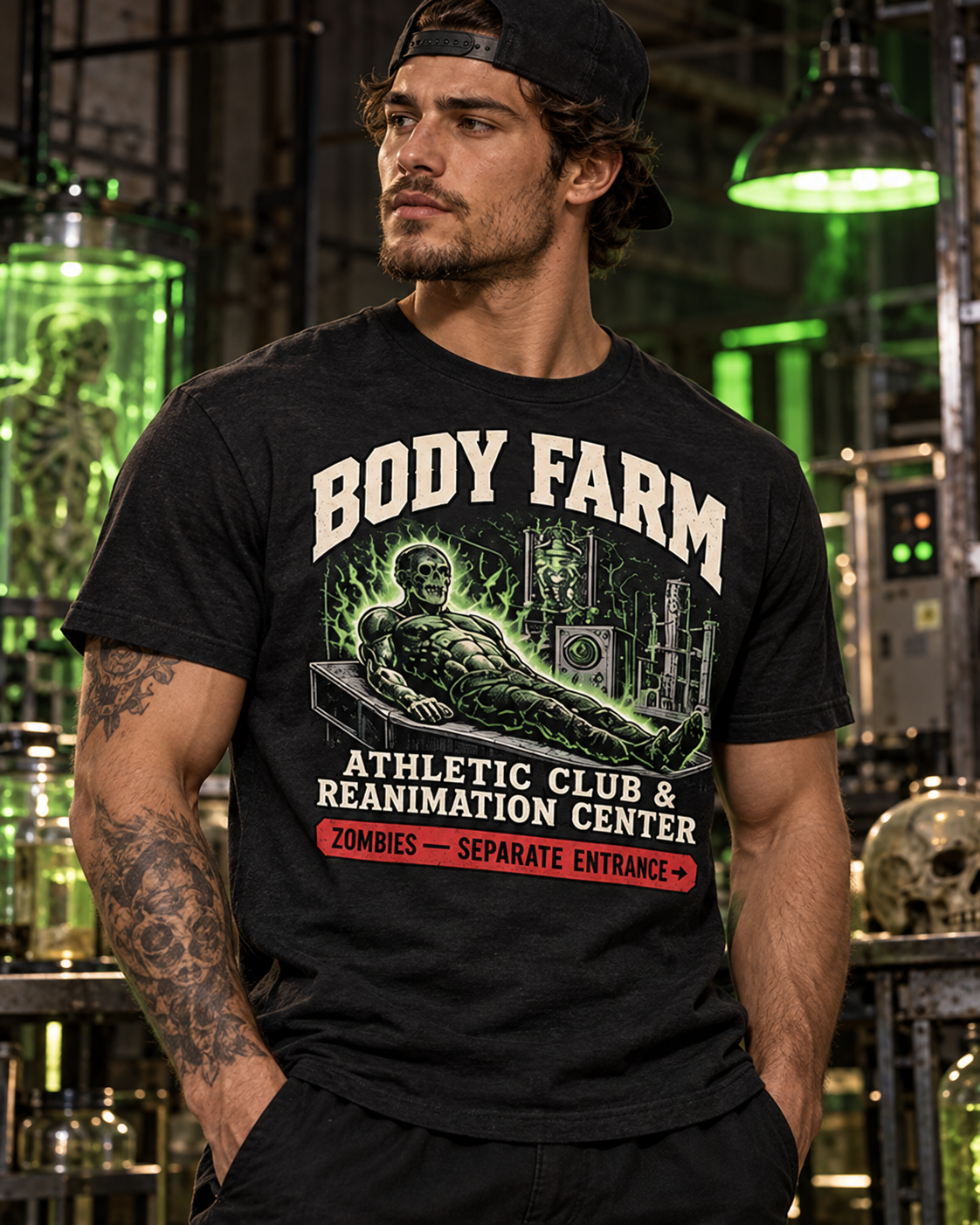 BODY FARM Reanimation Center Tee — Athletic Club