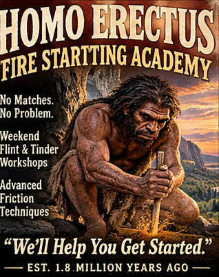 Homo Erectus Fire Starting Academy — BabyBull Paleo